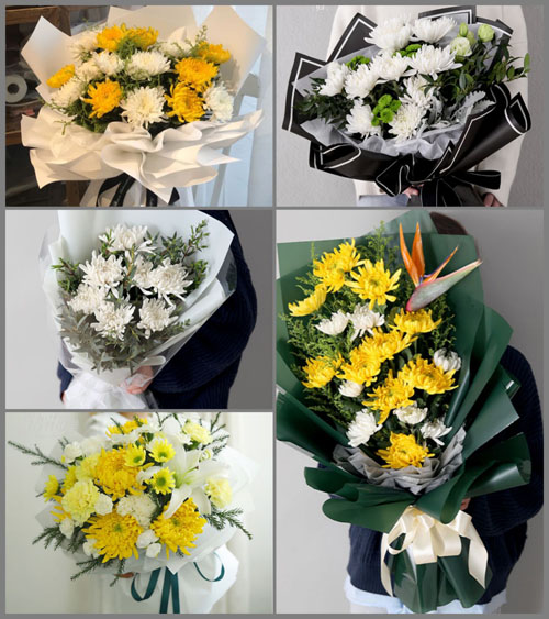 广东广州市增城区荔城街道光明村白事花束代送